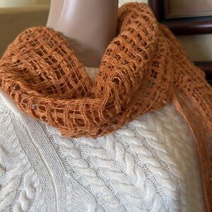 Max Azria Women’s Linen Woven Scarf New